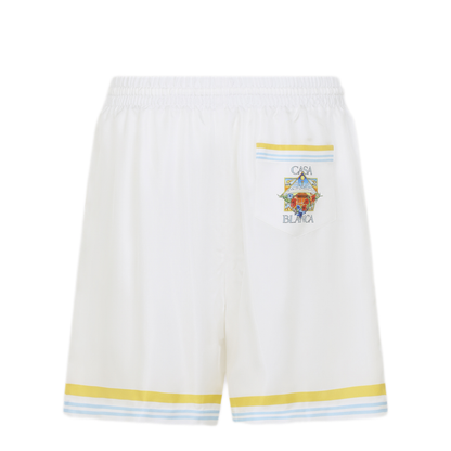 MAYFEYR - Casablanca - Flower Court Icon Shorts - MSS26TR39909WHITE
