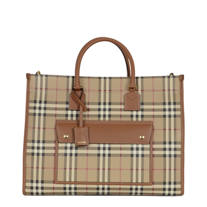 Printed Canvas Medium Freya Shopping Bag