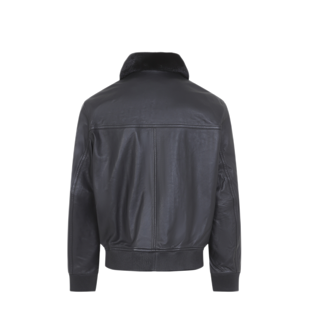 MAYFEYR - Yves Salomon - Black Lambskin Leather Jacket - 27WHV21265APXXC99