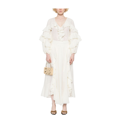 Ivory White Blouse