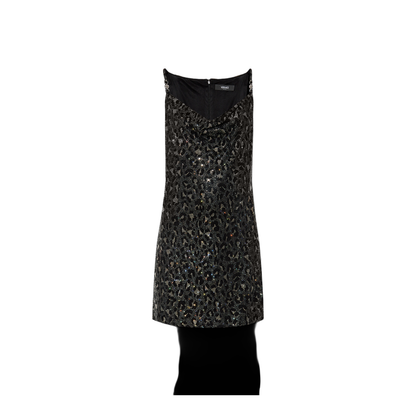 Short Dress with Leopard Print