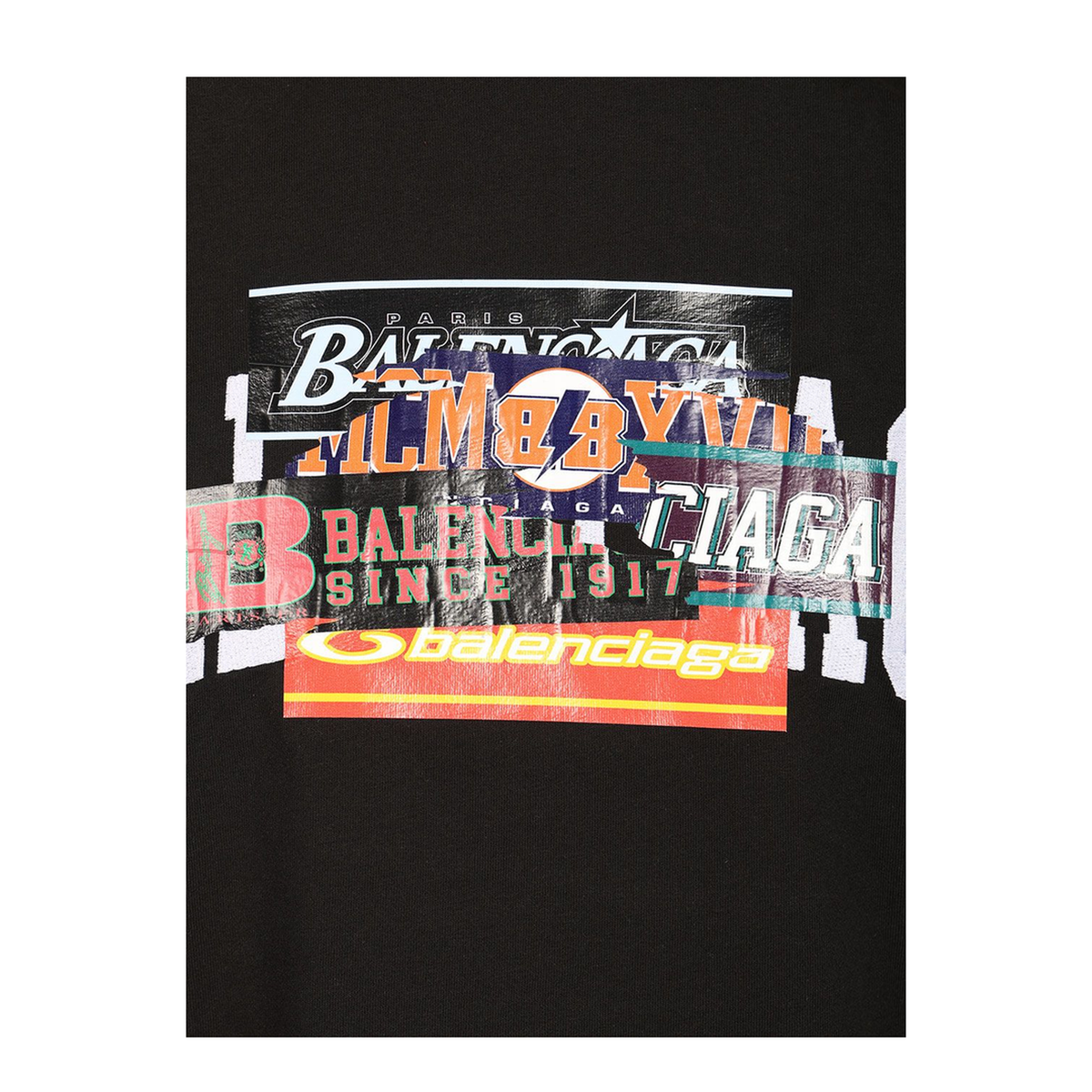 MAYFEYR - Balenciaga - Medium Fit T-Shirt Bumper Stickers Dry Jersey - 764235TUVS31000