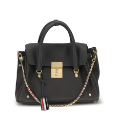 Bolton Bag in Soft Pebble Grain Leather - Grey