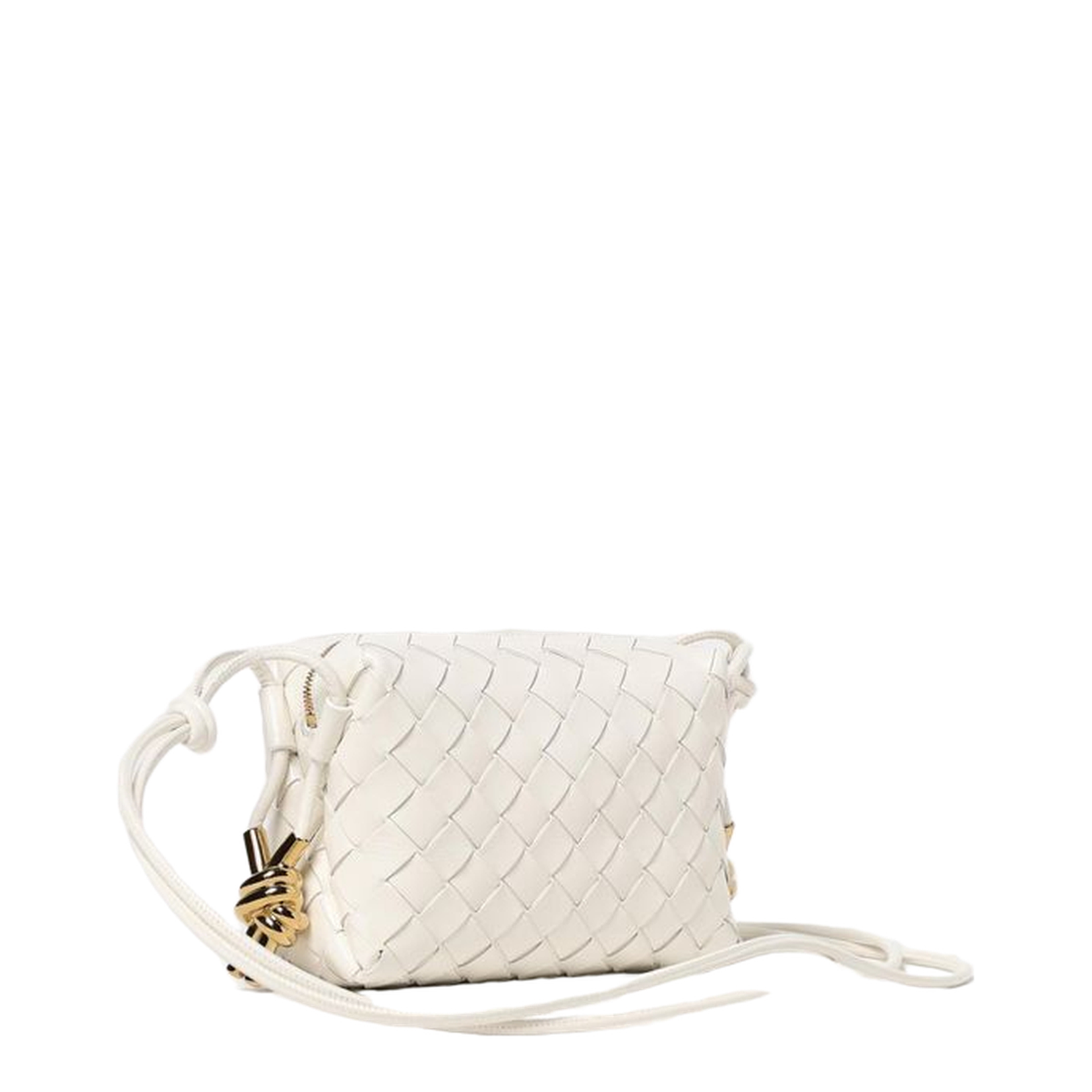 Loop Mini Leather Crossbody Bags - White