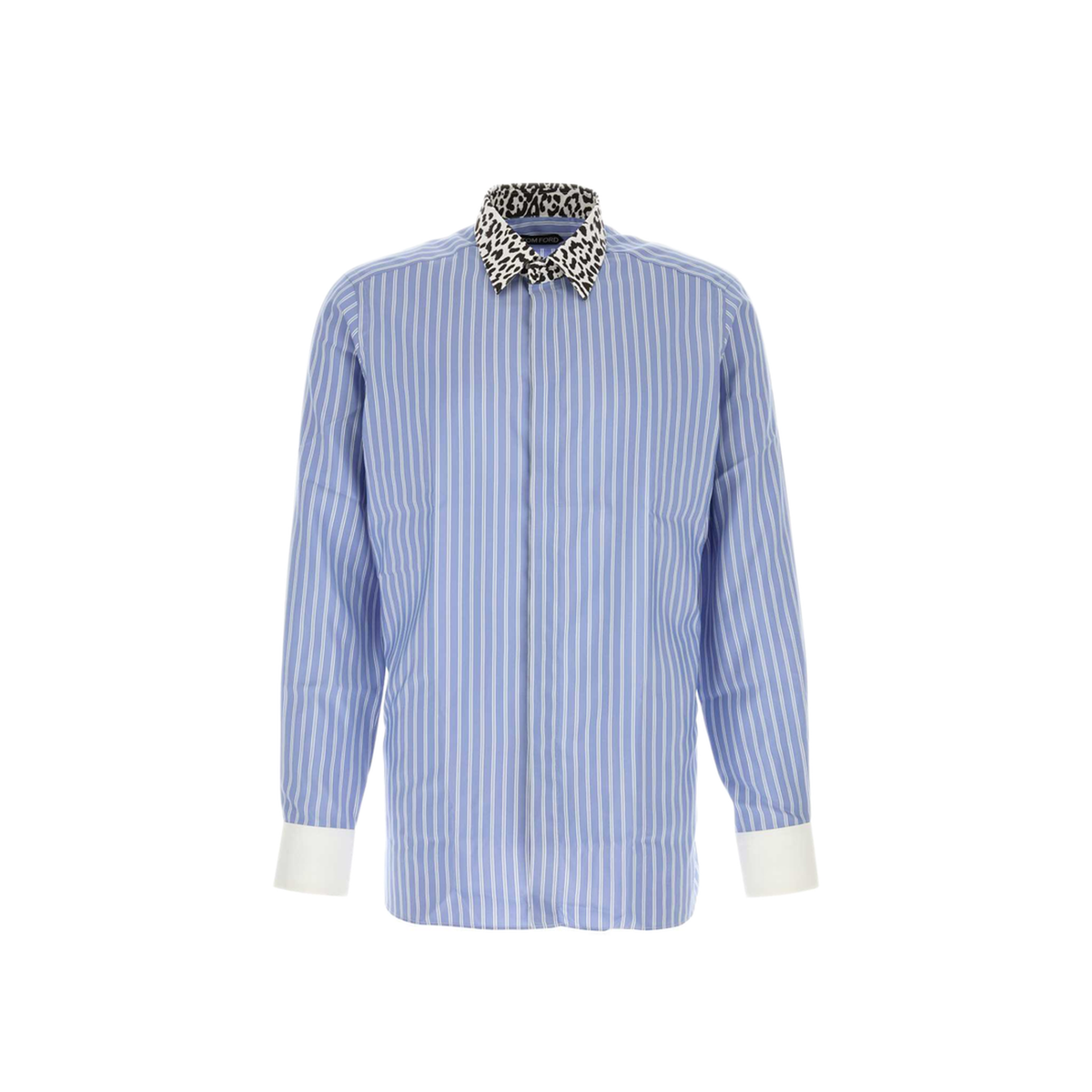MAYFEYR - Tom Ford - Silk Track Stripe Contrast Classic Fit Shirt - HRVF06S0382UWE