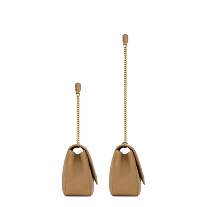 LOULOU Medium Lambskin Shoulder Bag - Natural Tan