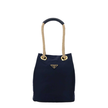 MAYFEYR - Prada - Navy Blue Re-Nylon Mariner Bucket Bag - 1BE0822HG8F0216