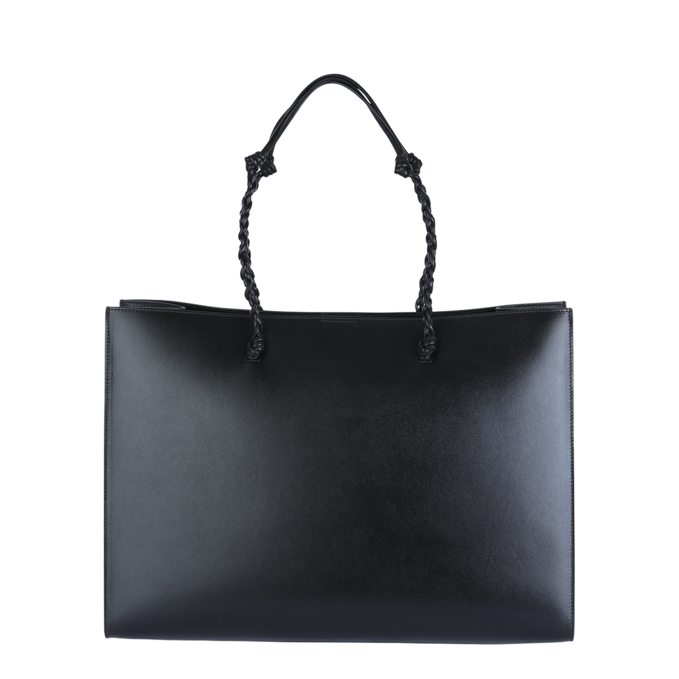 Tangle Tote Bag in Calf Leather - Black