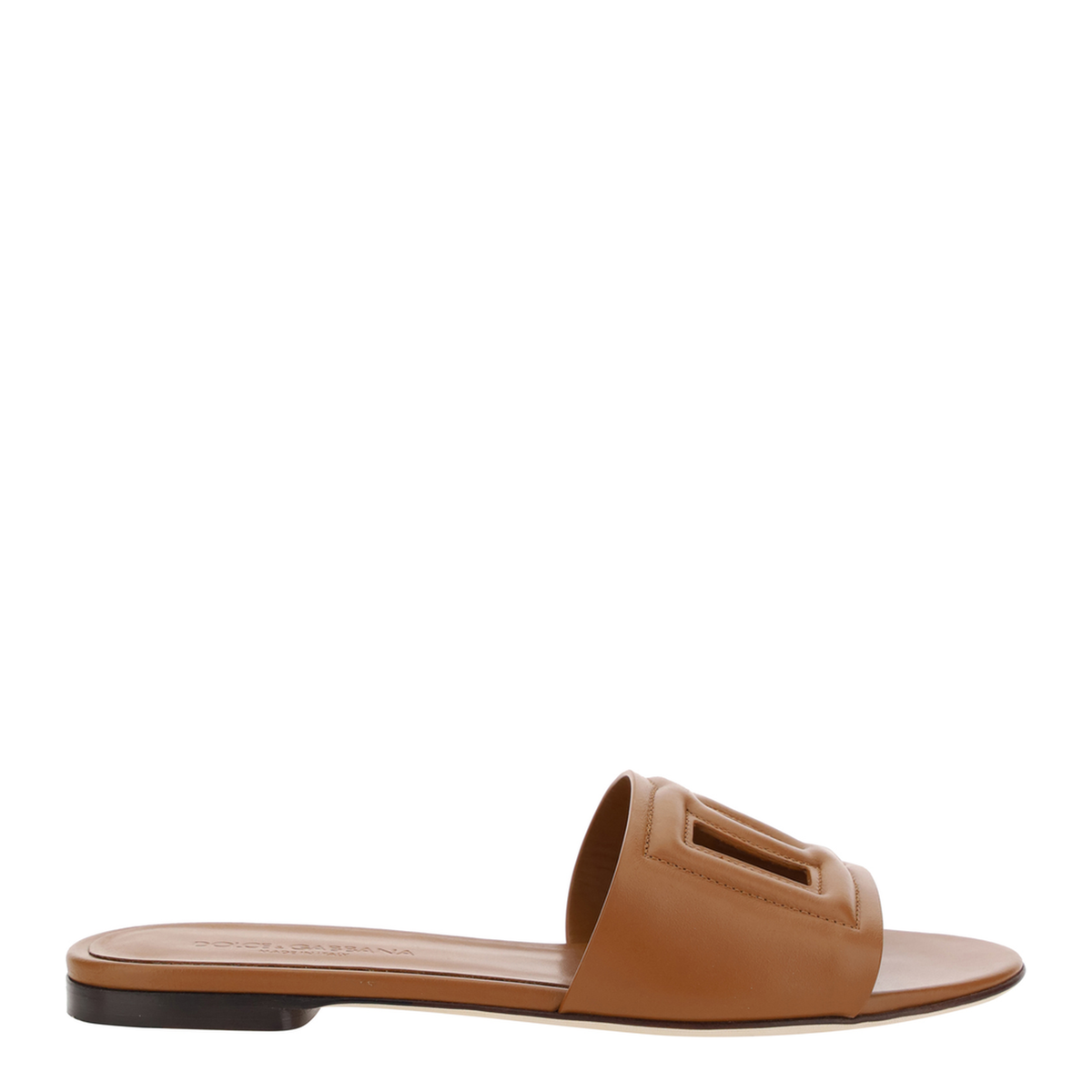 Calfskin Sliders with Logo