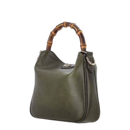 Diana Small Shoulder Bag in Gradient Green Leather