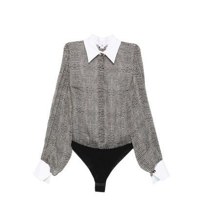 Silk Shirt Bodysuit