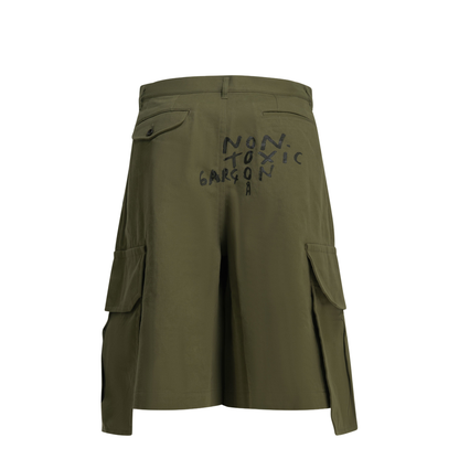 MAYFEYR - Comme Des Garcons - Cargo Shorts With Print - FQ-P504-S262KHAKI