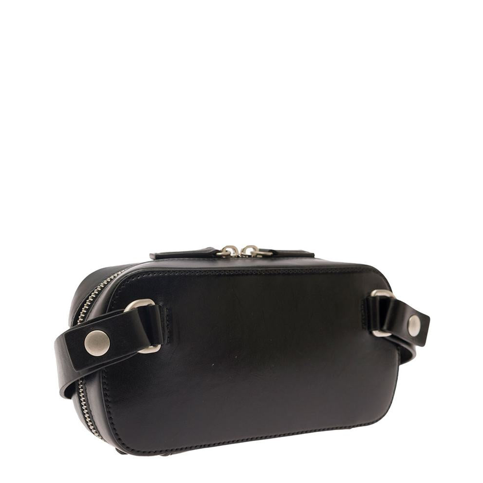 Black Leather Belt Bag