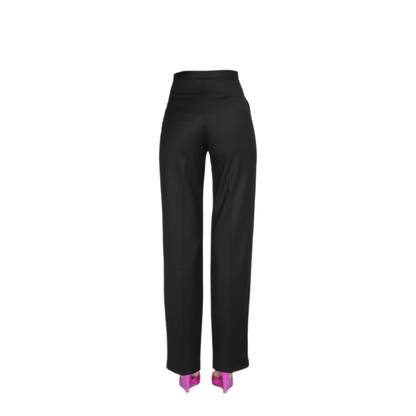 MAYFEYR - ANOUKI - Straight Leg Pants - ASS22N06PABKBLACK