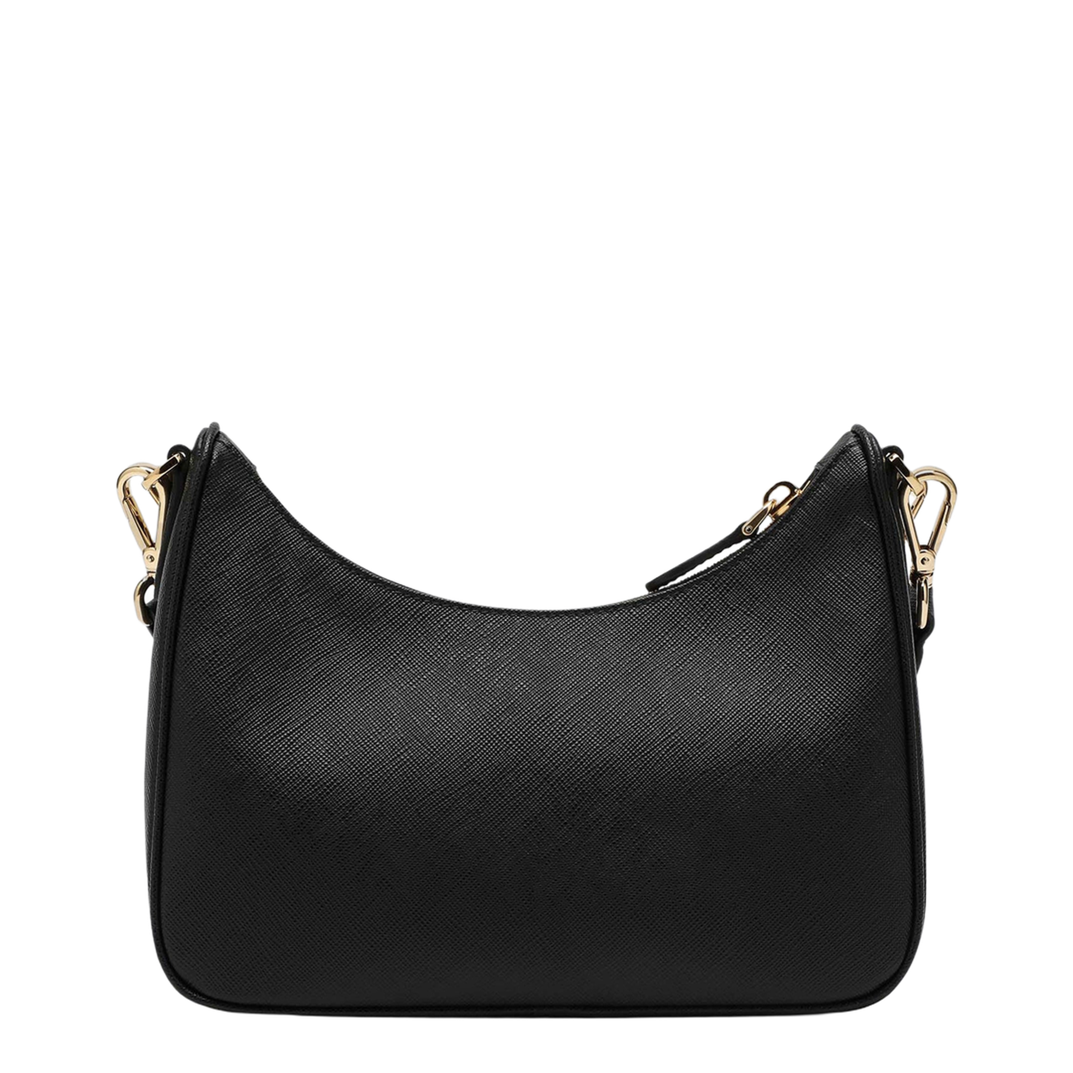 Re-Edition 2005 Mini Saffiano Leather Shoulder Bag - Black