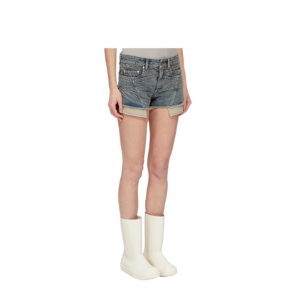 MAYFEYR - Rick Owens - Denim Shorts With Six Pockets - DS02F6300DMIET256