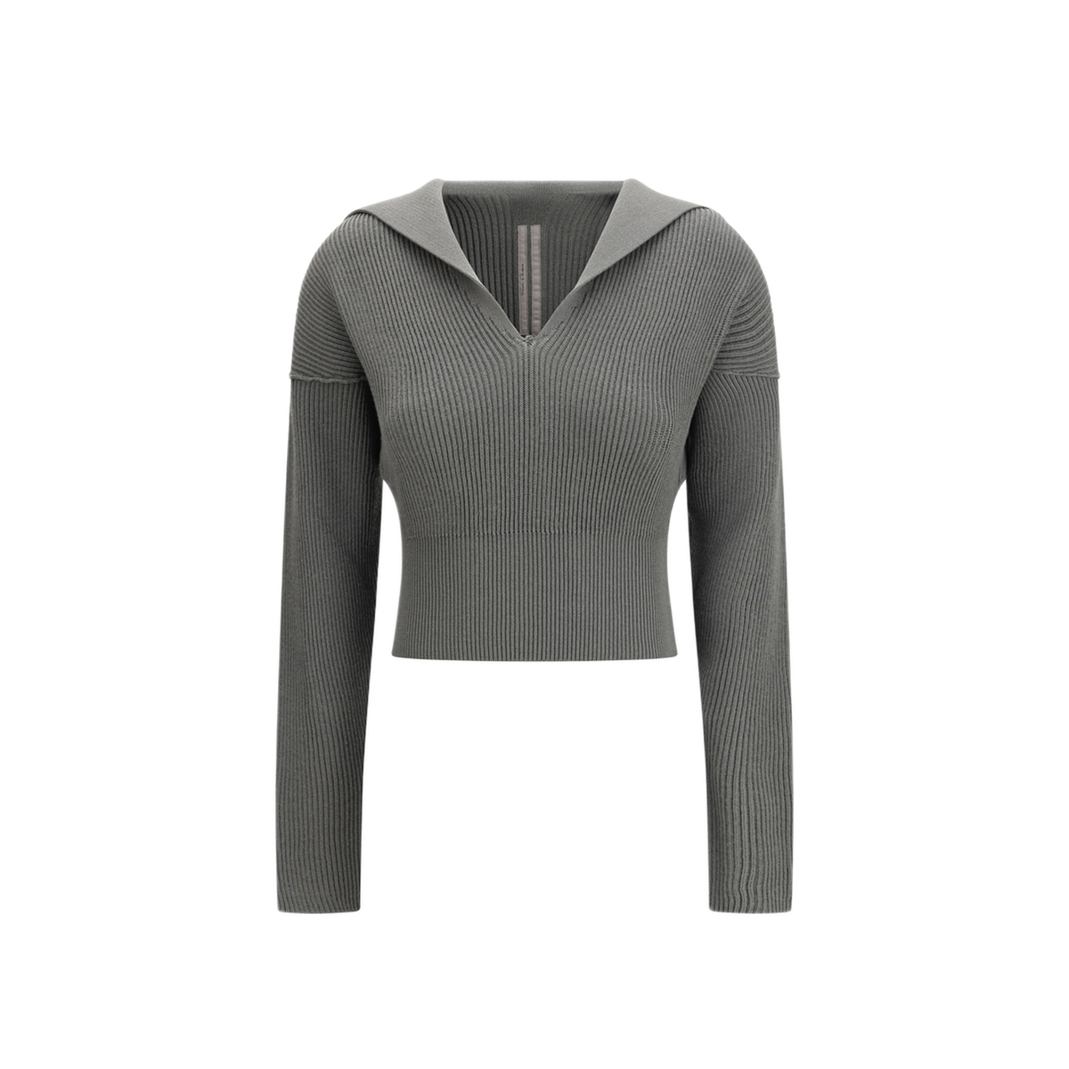 MAYFEYR - Rick Owens - Euca Virgin Wool Sweater With V Neck - RP01F663435