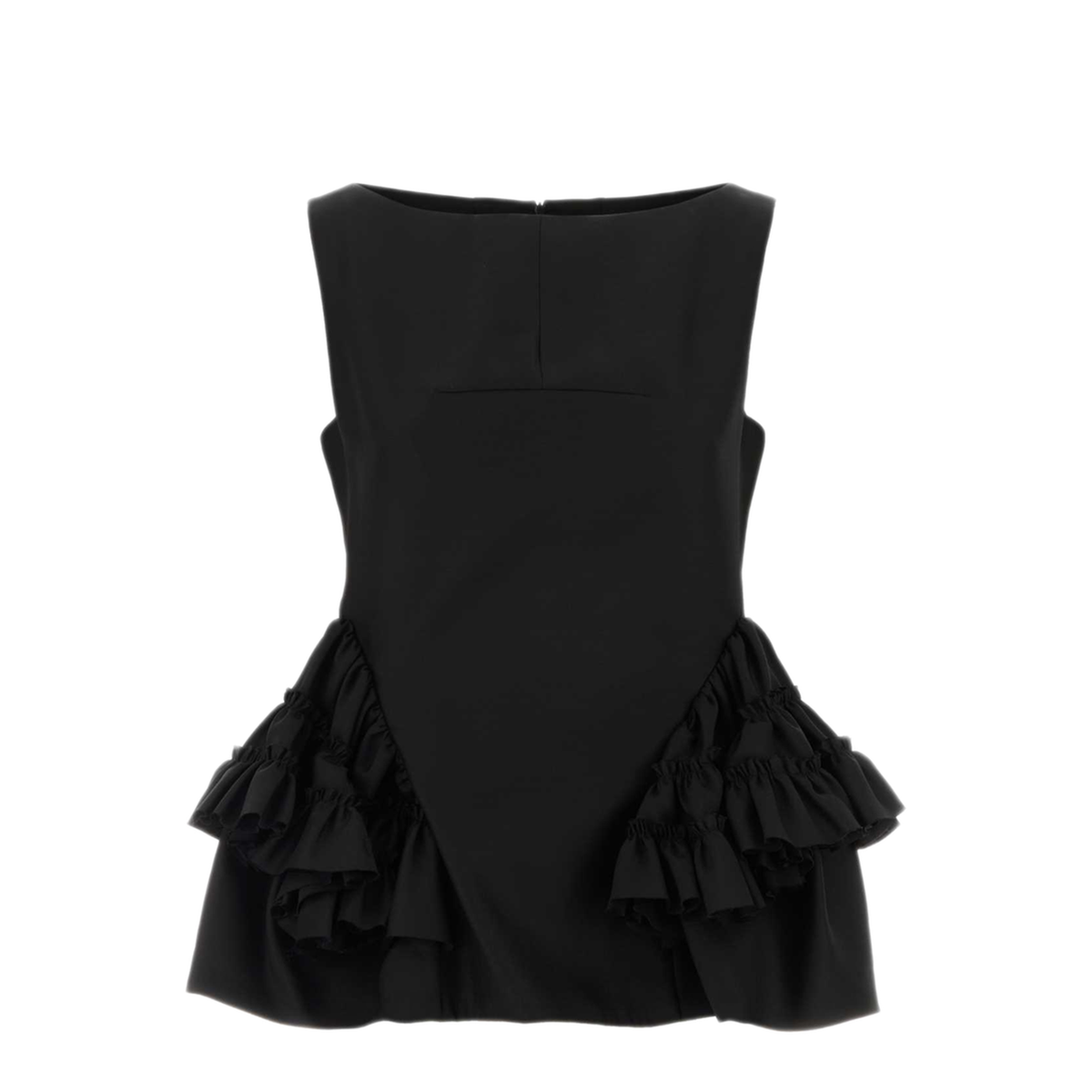 MAYFEYR - Dries Van Noten - Black Wool Blend Casey Top - 2610107073305900