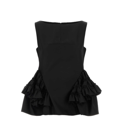 MAYFEYR - Dries Van Noten - Black Wool Blend Casey Top - 2610107073305900