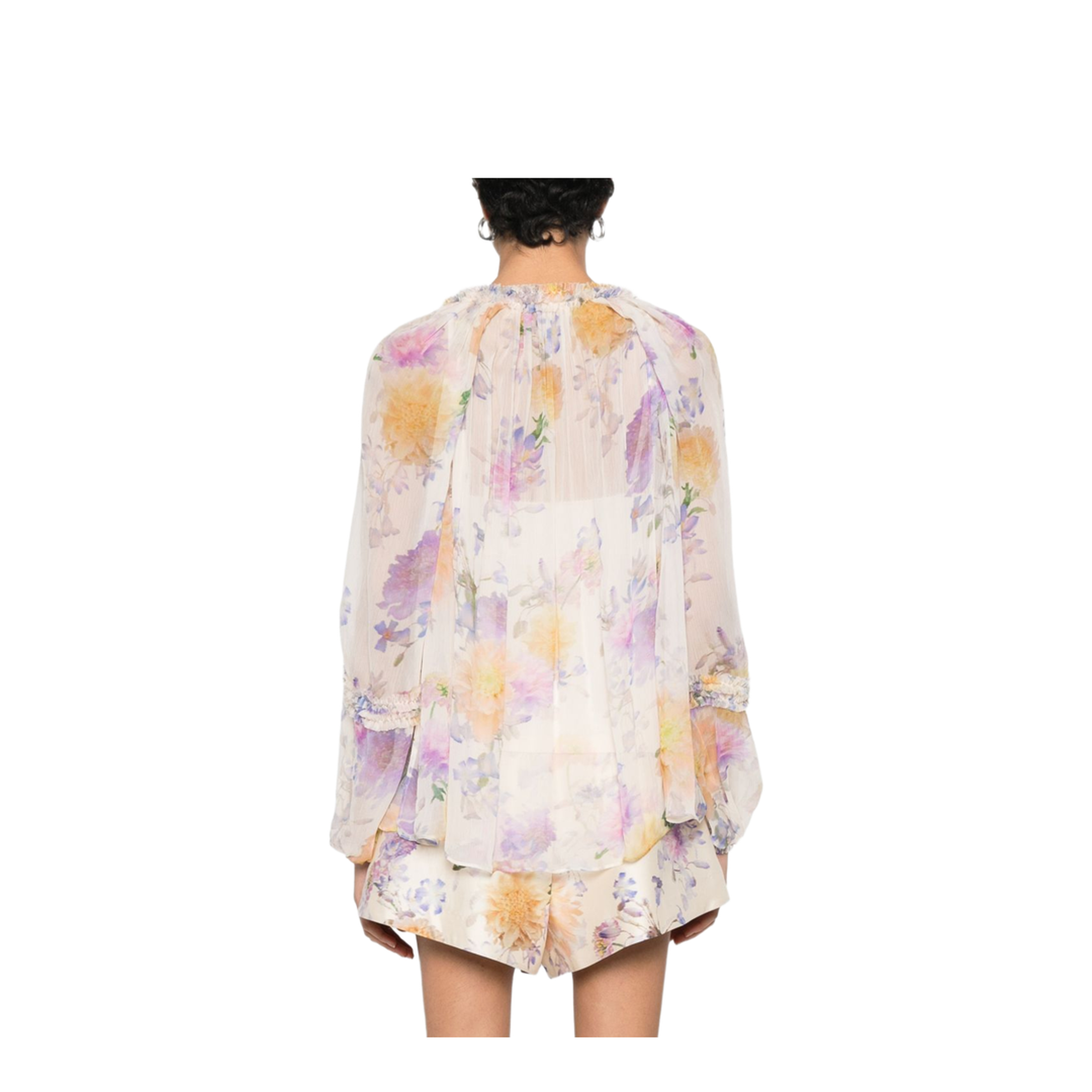 Luna Ruffle Floral Blouse