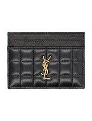 Quilted Cardholder, Gold Hardware