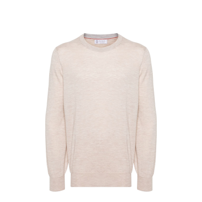 Men's Wool Sweater Beige