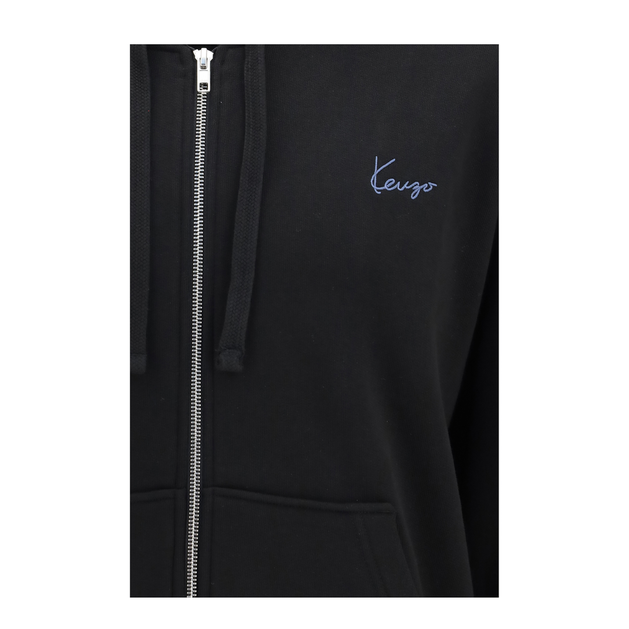MAYFEYR - Kenzo - Signature Embroidered Cotton Zip Hoodie - FG65HO2644MJ