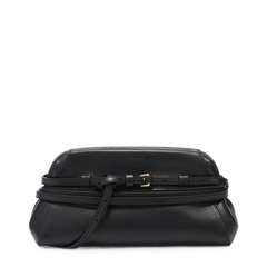 One Size Nappa Leather Clutch - Black