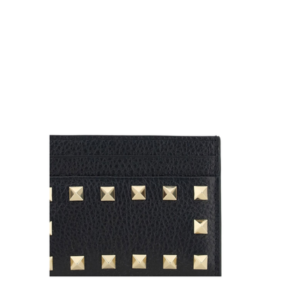 Rockstud Leather Card Case