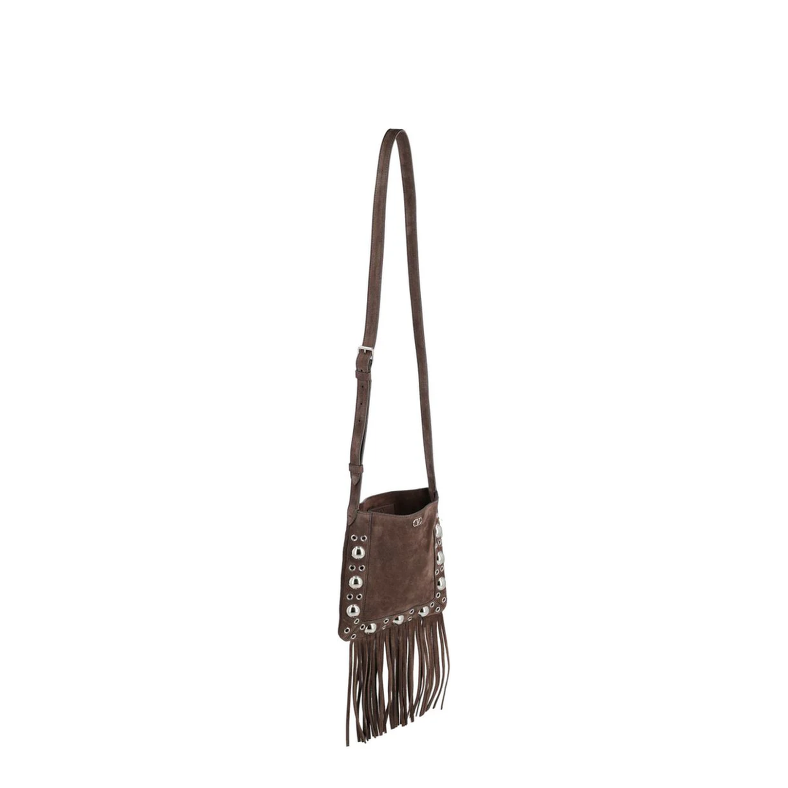 Nellcote VLogo Signature Fringed Shoulder Bag