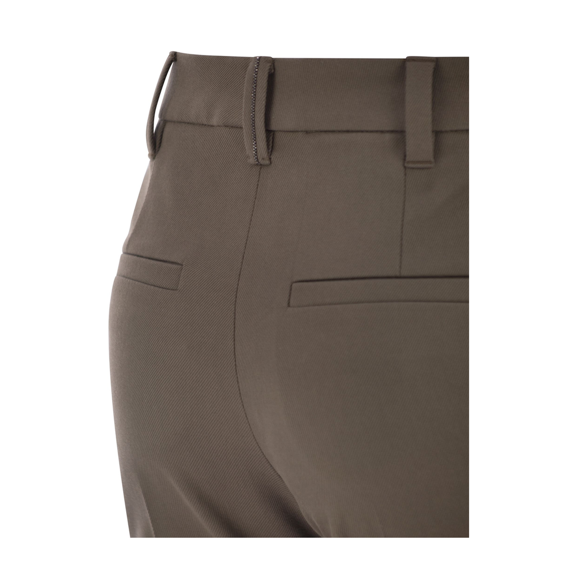 Cigarette Trousers Stretch Cotton