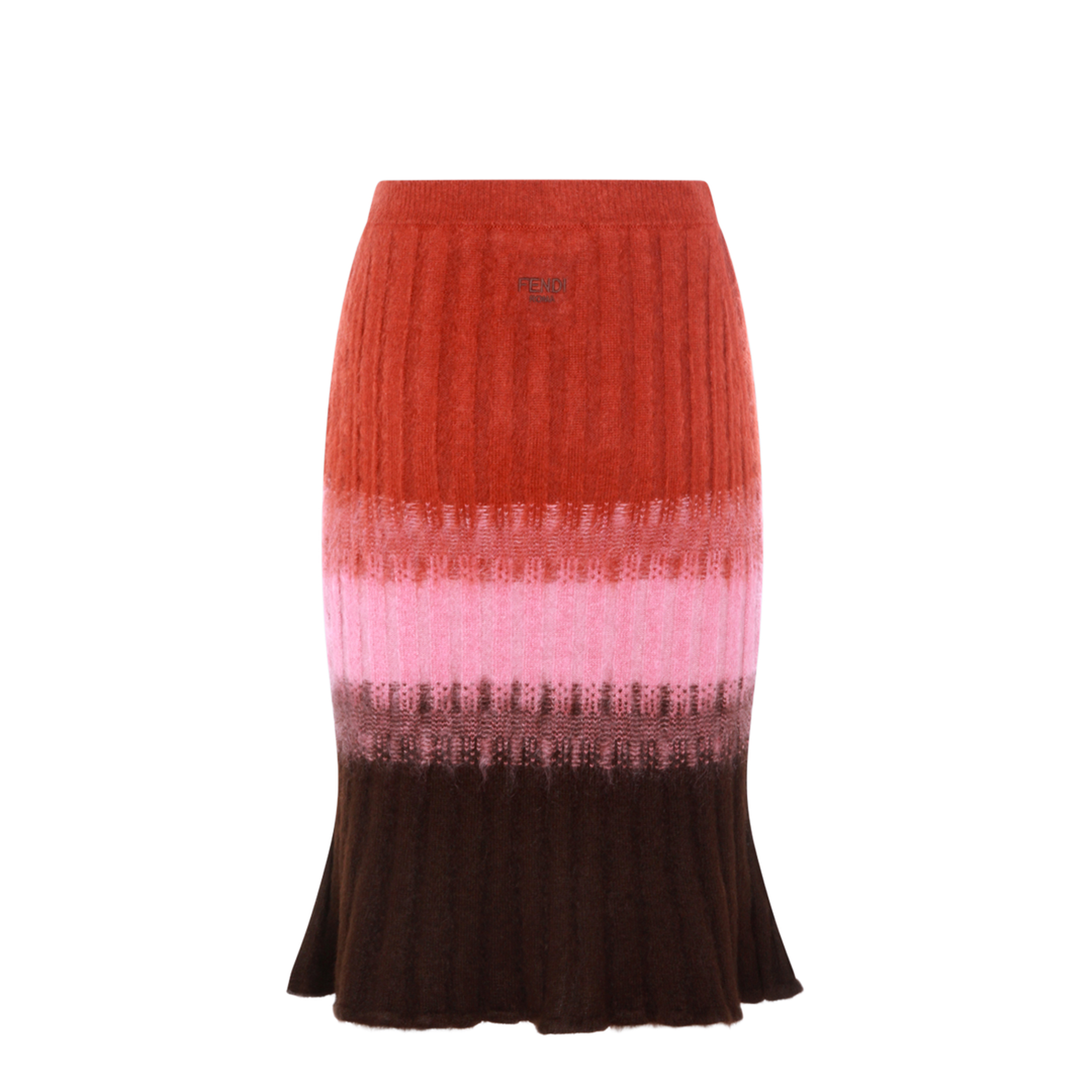 Multicoloured Mohair and Wool Skirt