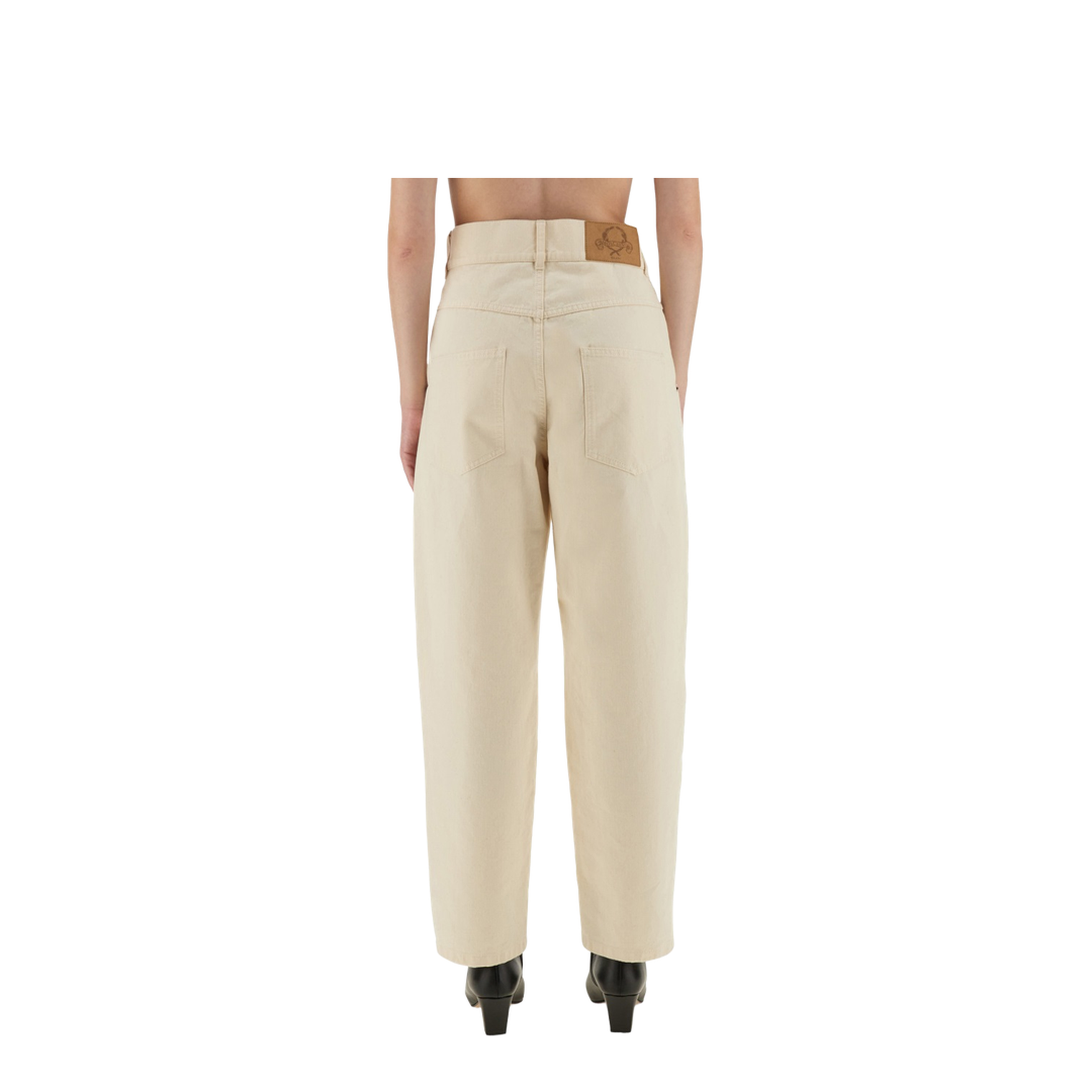 Straight Fit Jeans - Cream