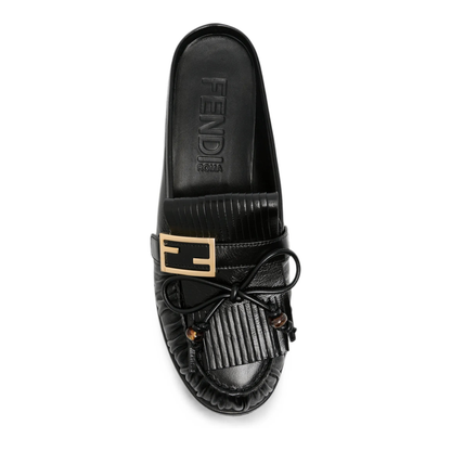 MAYFEYR - Fendi - Baguette Leather Sabots - 8R9011AY2M