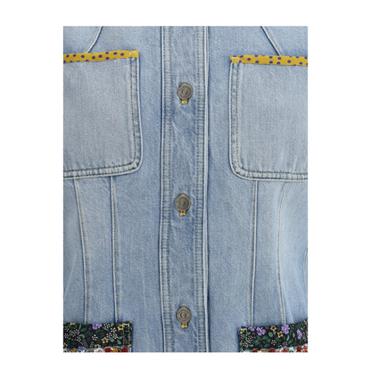 Denim Jacket With Embroidery