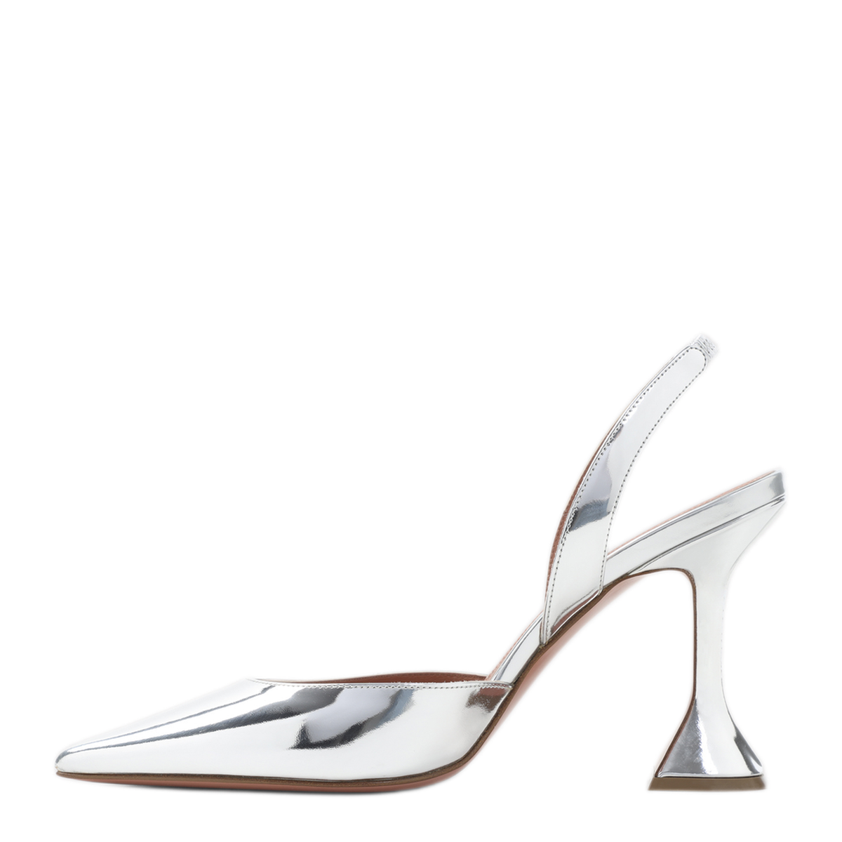 MAYFEYR - Amina Muaddi - Holli Mirror 95 Slingback - C9S352012HOLSILVER