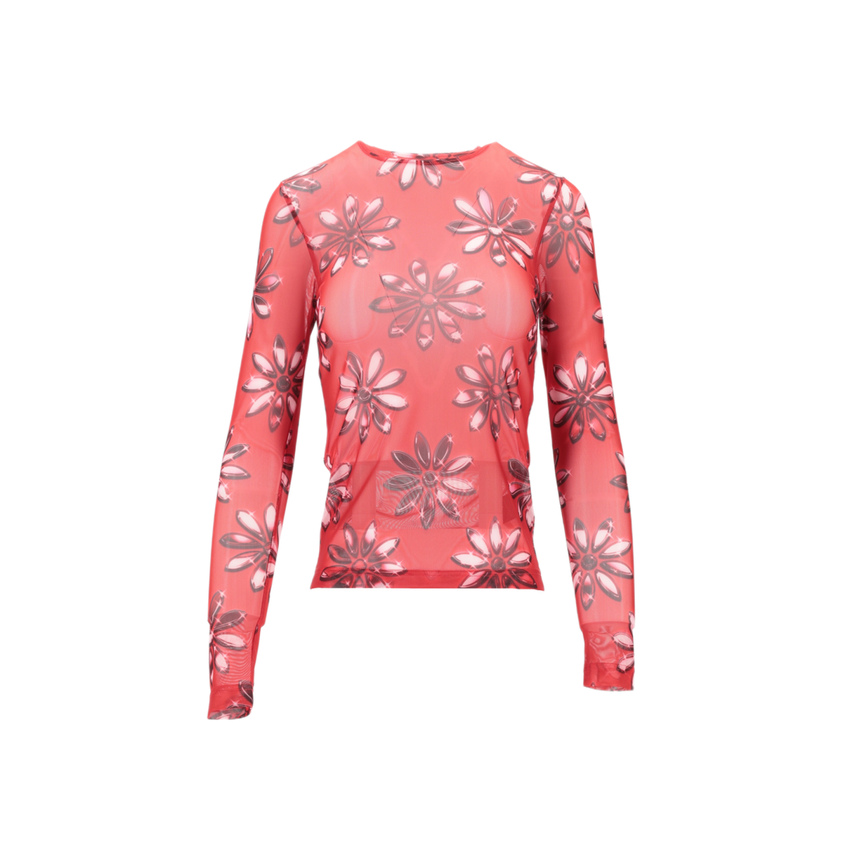 MAYFEYR - MERYLL ROGGE - Fitted T Shirt With Long Sleeves - 300325WS25RED