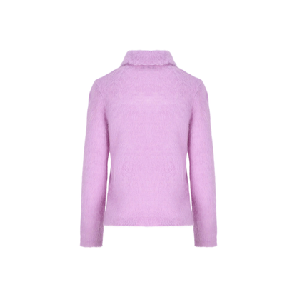 Dreamy Lavander Polo-Style Pullover
