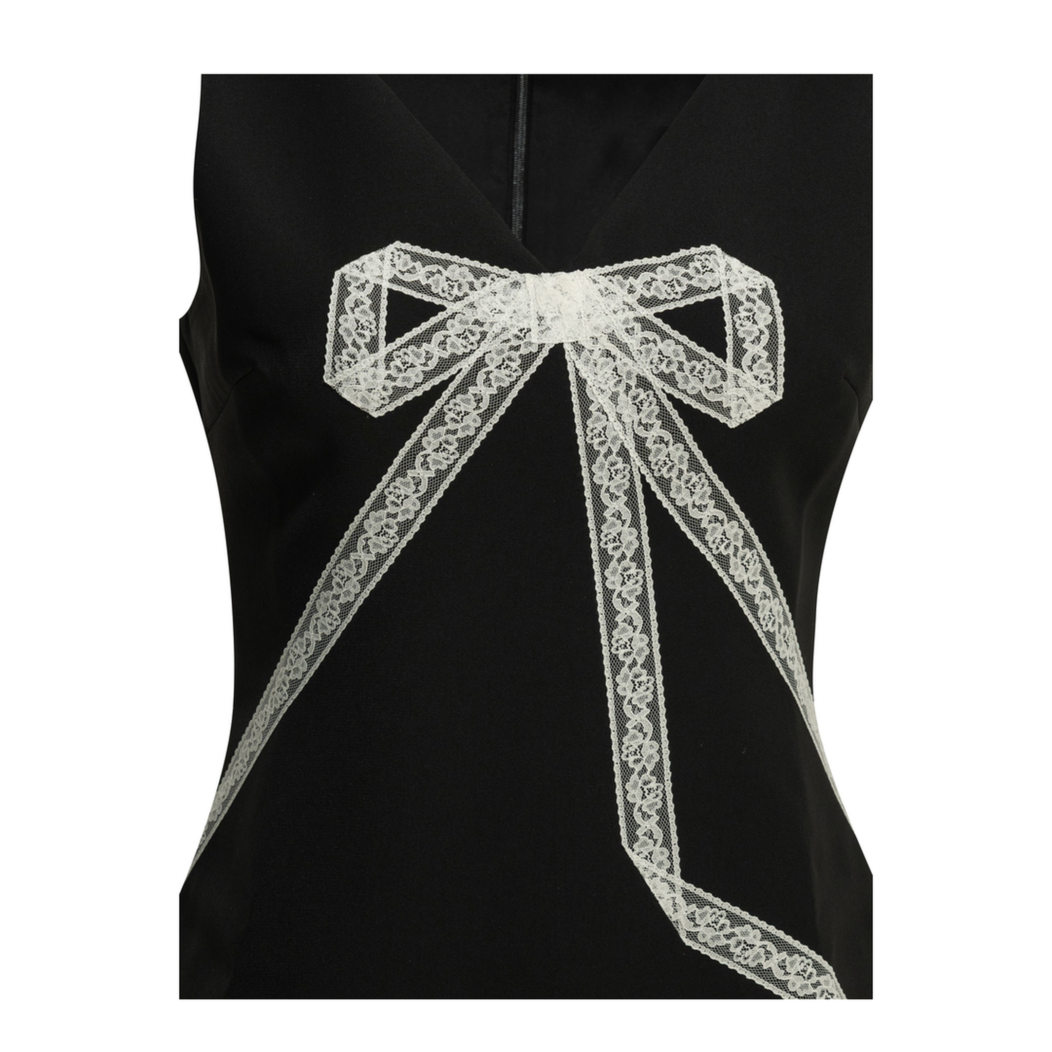MAYFEYR - Self Portrait - Short Sheath Dress With Bow - PF26004SBBLACK