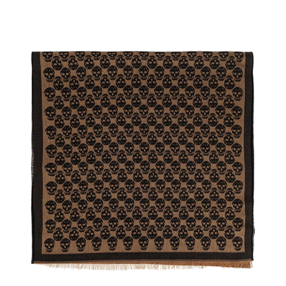 Scarf with a Distinctive Skull Motif
