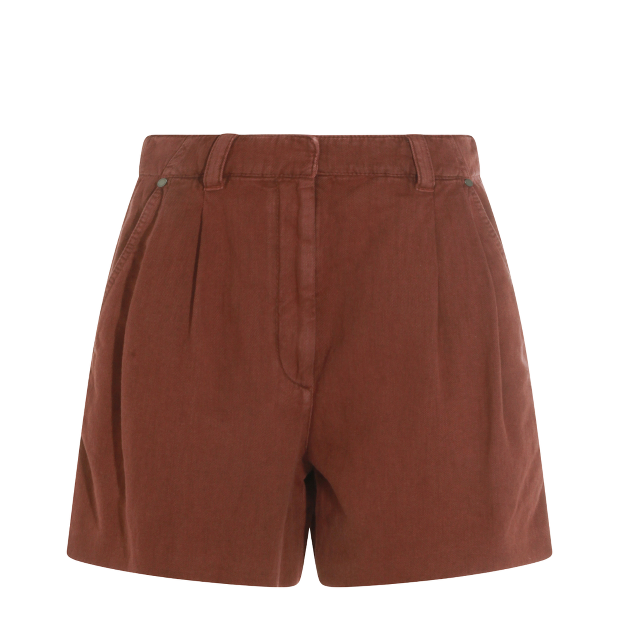 Pleated Bermuda Shorts