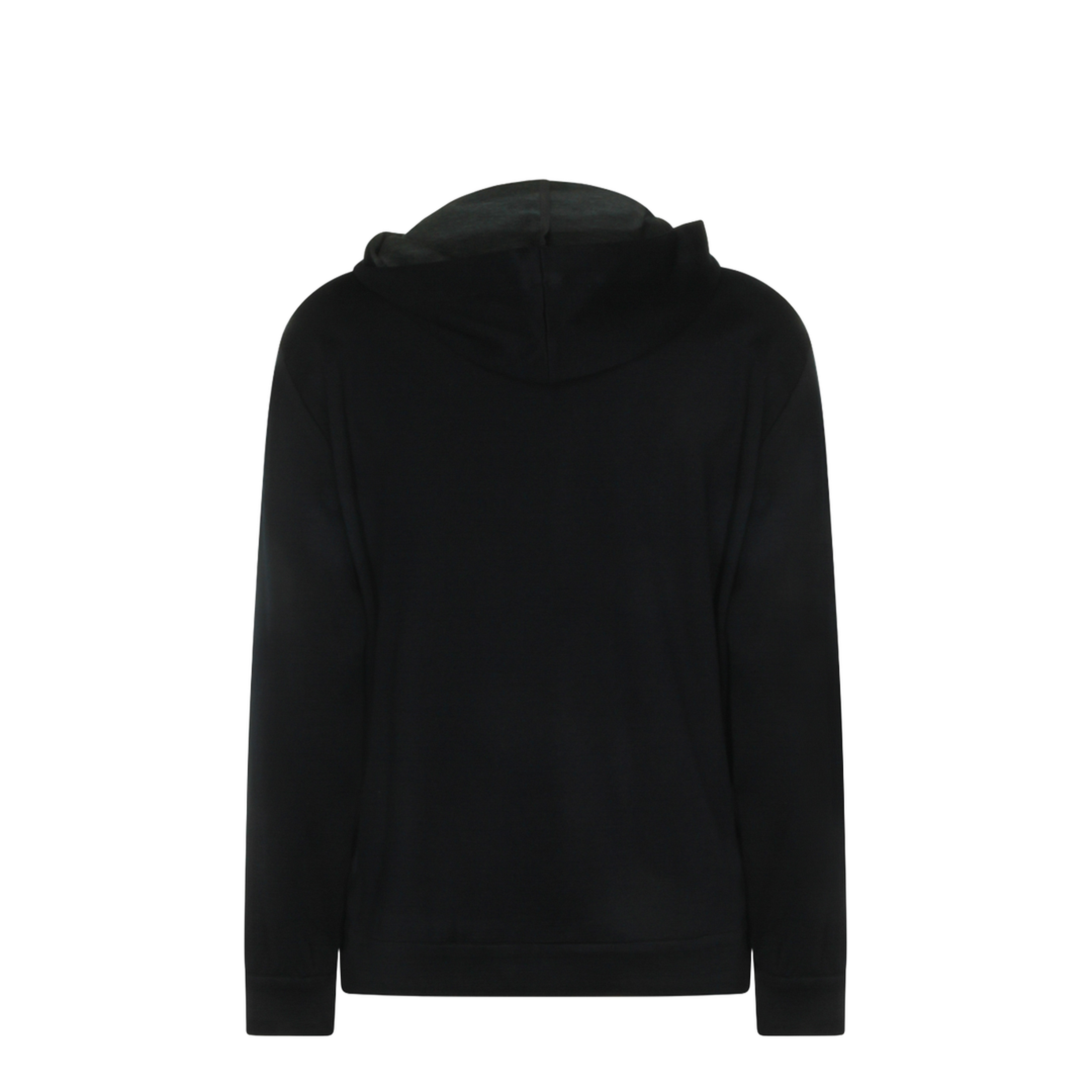 Cotton and Silk Interlock Hooded Topwear