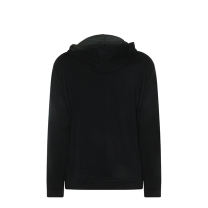 Cotton and Silk Interlock Hooded Topwear