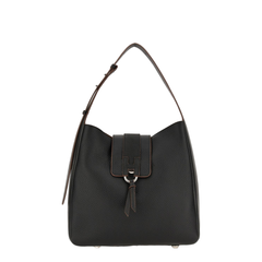 XS Calfskin Shoulder Bag - Nero