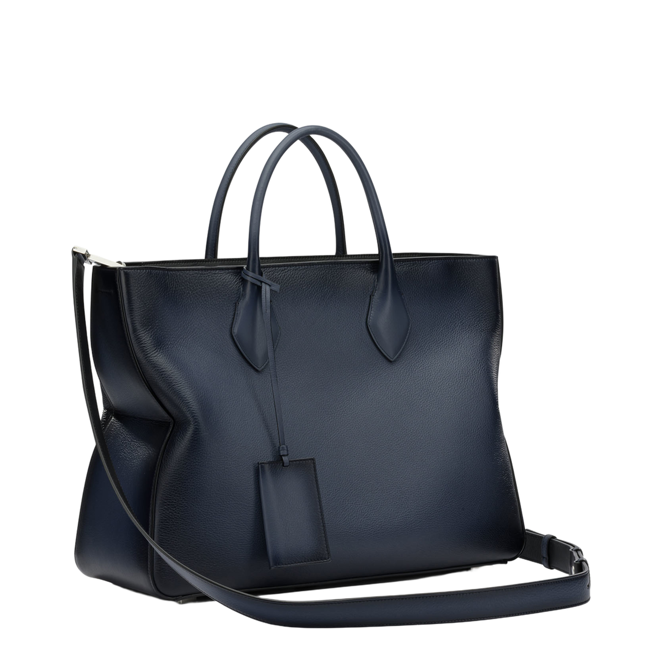 Star-Shaped Large Calfskin Tote Bag - Midnight Blue
