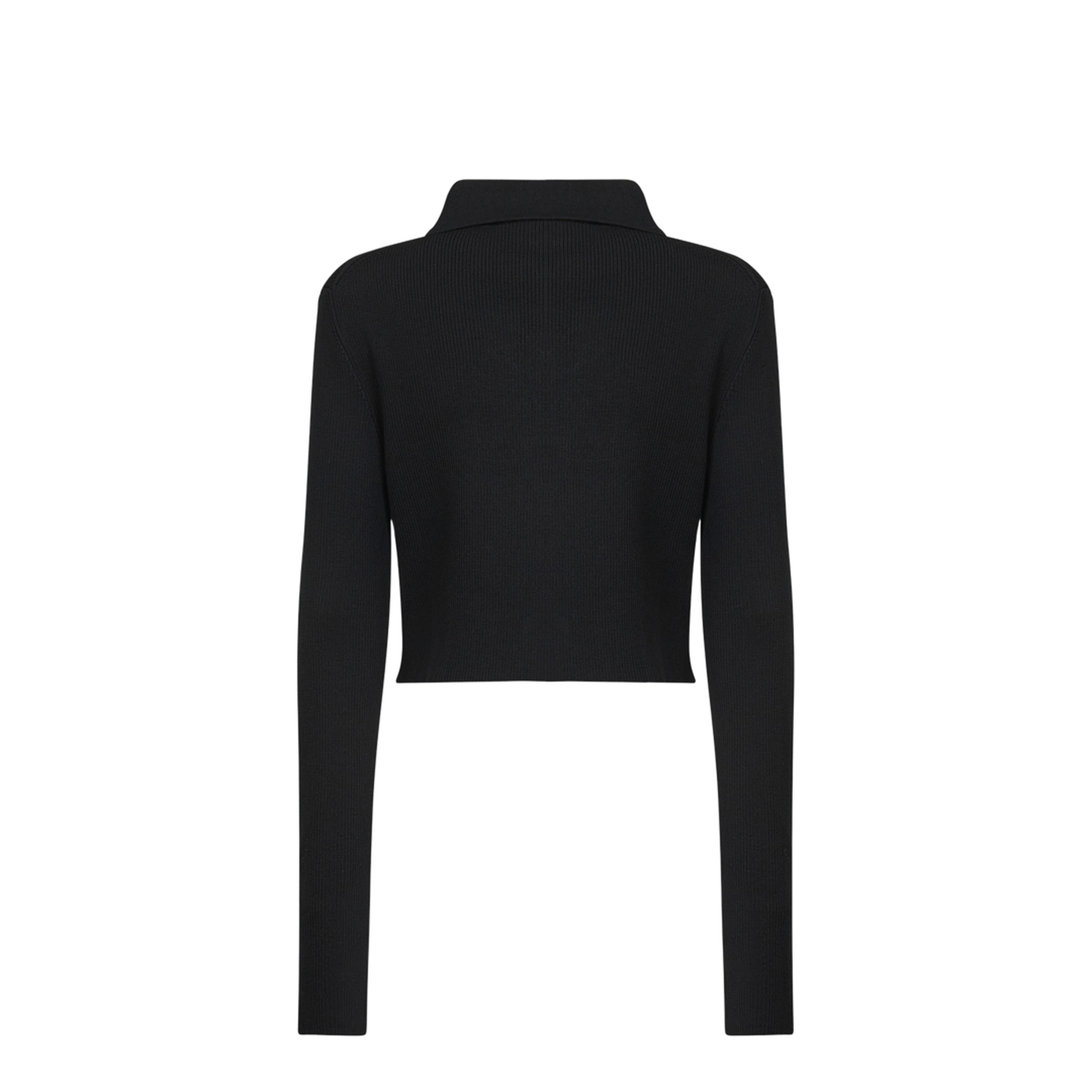 Black Wool Cardigan