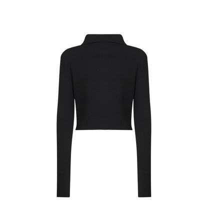Black Wool Cardigan