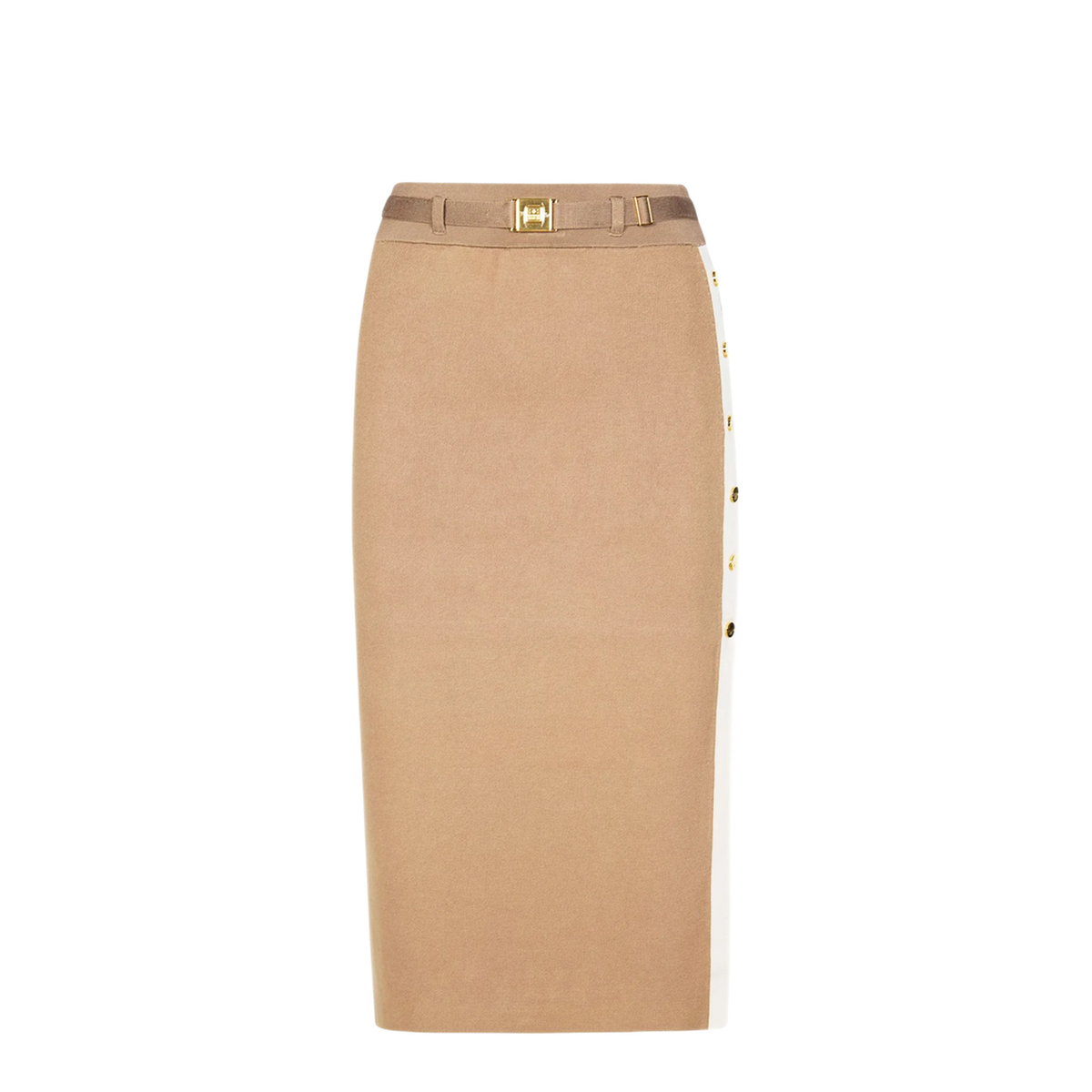 MAYFEYR - Elisabetta Franchi - Knit Skirt With Belt - GK27S61E2727