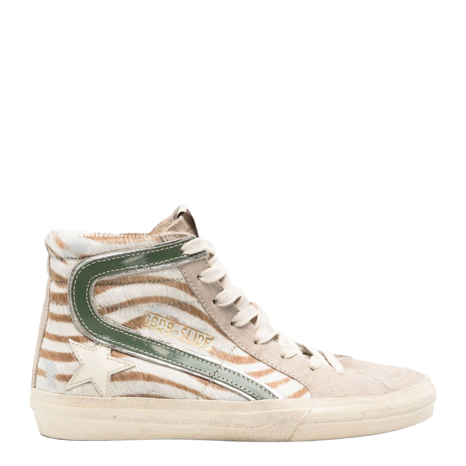 Light Beige Front Lace-Up Fastening Shoes