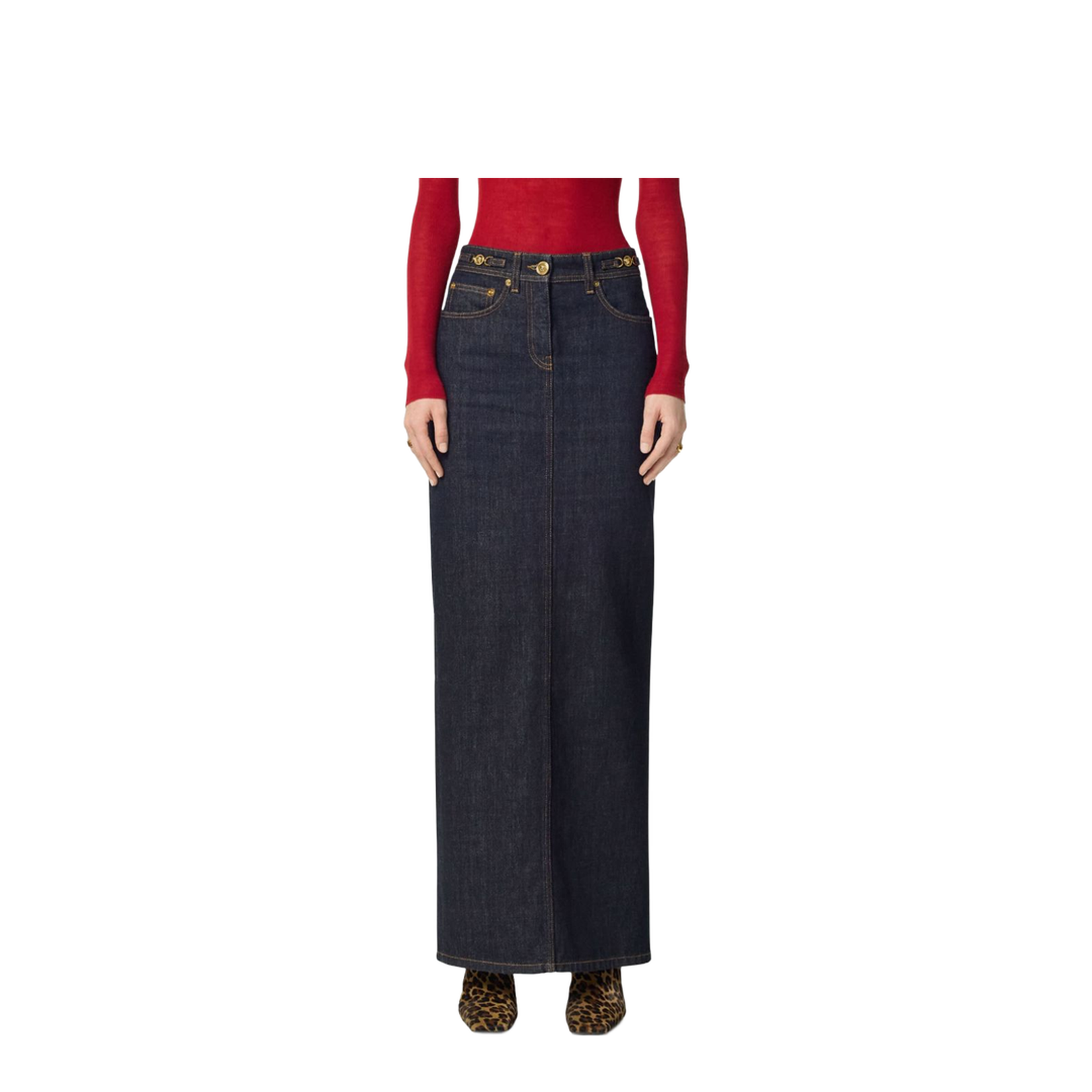 Denim Long Skirt